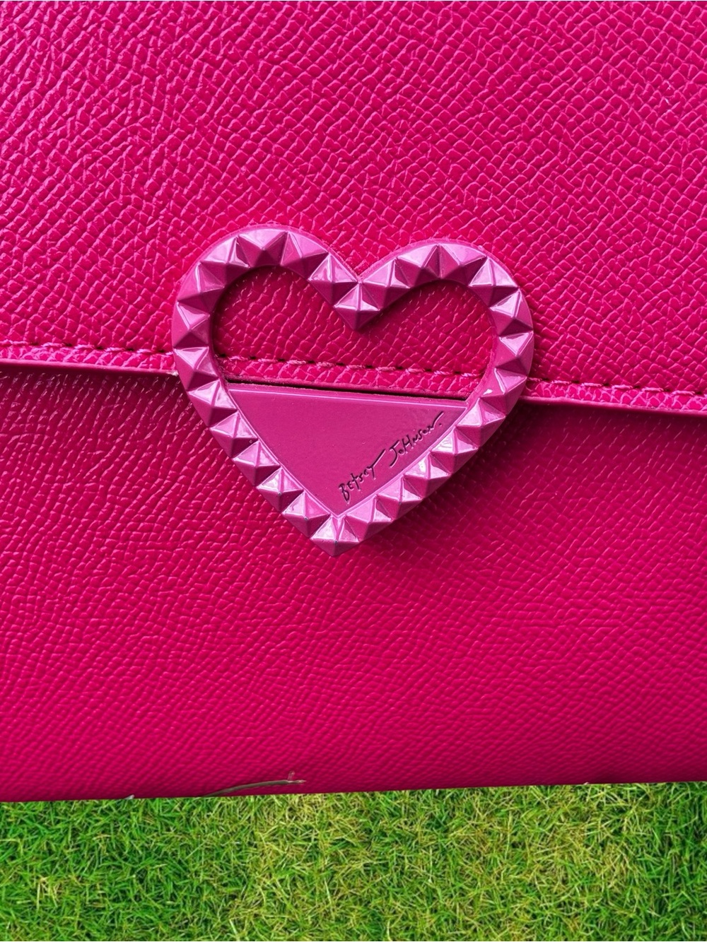 Betsey Johnson Hot Pink Floral Tote - Picture 3 of 15
